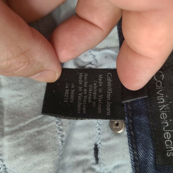 Calvin Klein Curvy Boot Women's Dark Blue Denim Jeans Size 27/4P (29x26) - Picture 7 of 12